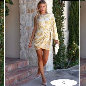 VICI stand out cape sleeve one shoulder dress. Never Worn.